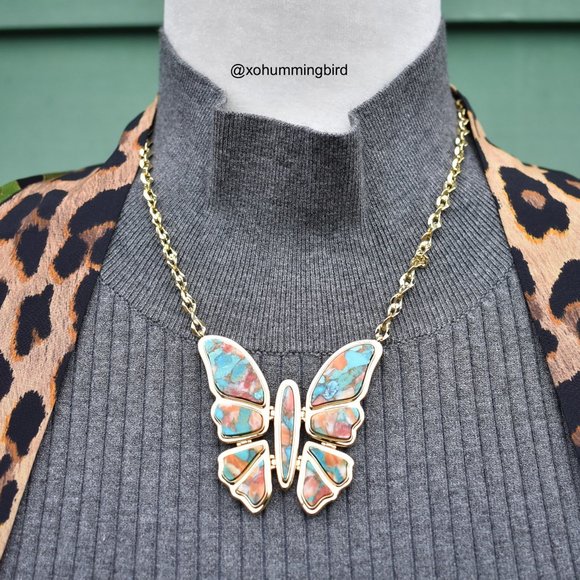 Kendra Scott | Ember Butterfly Statement Necklace - Picture 4 of 15